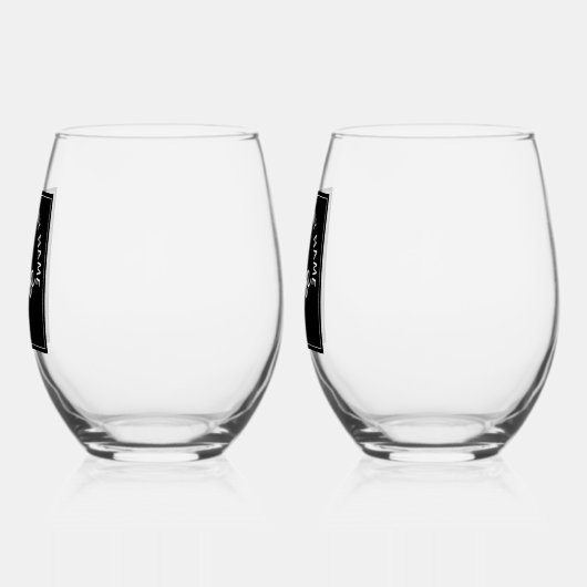 Firmenlogo Weinglas Ohne Stiel (Links)