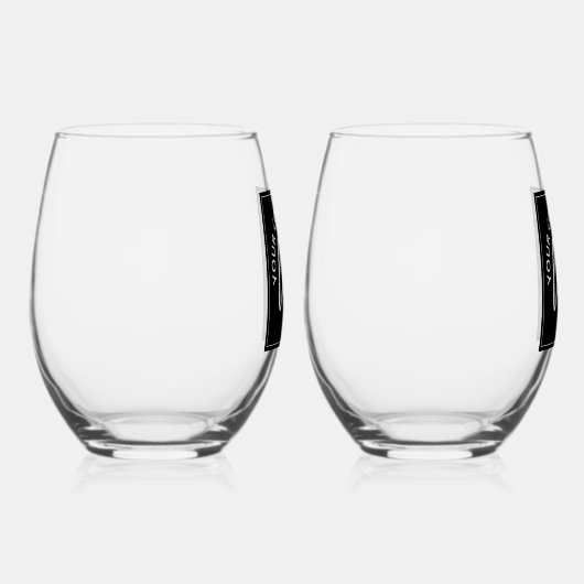 Firmenlogo Weinglas Ohne Stiel (Rechts)