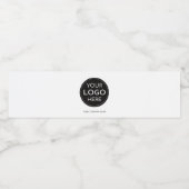 Firmenlogo weiß, modern beruflich wasserflaschenetikett (Einzelnes Label)