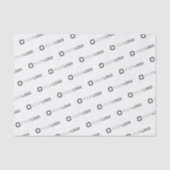 Firmenlogo, weiß seidenpapier (Vorderseite)