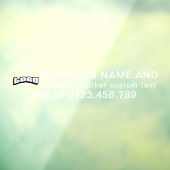 Firmenlogo + weißer Text Horizontal Vinyl Car Fensteraufkleber (Blatt 3)