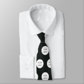 Firmenlogo Werbe Business Halstuch Krawatte (Gebunden)