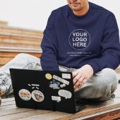 Firmenlogo Werbe-Navyblau Sweatshirt