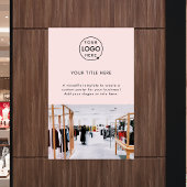 Firmenlogo | Werbeaktion für Foto in Rosa Poster