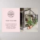 Firmenlogo | Werbeaktion für Rosa Foto Poster (Vorne)