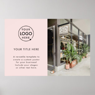 Firmenlogo   Werbeaktion für Rosa Foto Poster