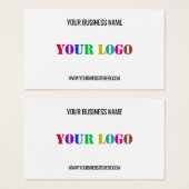 Firmenlogo-Werbekarte (Vorne & Hinten)