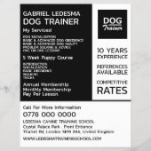 Firmenlogo, Werbung für Hundeausbilder Flyer (Vorne)