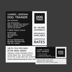 Firmenlogo, Werbung für Hundeausbilder Flyer