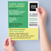 Firmenlogo, Werbung für Hundeausbilder Flyer (Hand)
