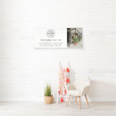 Firmenlogo | White Minimalistisch Modern Foto 6' Banner (Insitu)