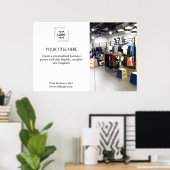 Firmenlogo | White Minimalistisch Modern Simple Poster (Heimbüro)
