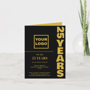 Firmenlogo zum 25. Jubiläum Einladung