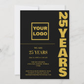 Firmenlogo zum 25. Jubiläum Einladung (Vorderseite)