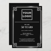 Firmenlogo zum 50. Jubiläum Einladung (Vorne/Hinten)