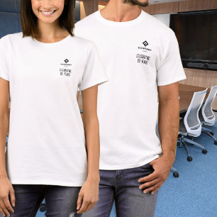 Firmenlogo zum Feiern von # Jahren Benutzerdefinie T-Shirt