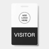 Firmenlogobesucher Ausweis (Vorderseite)