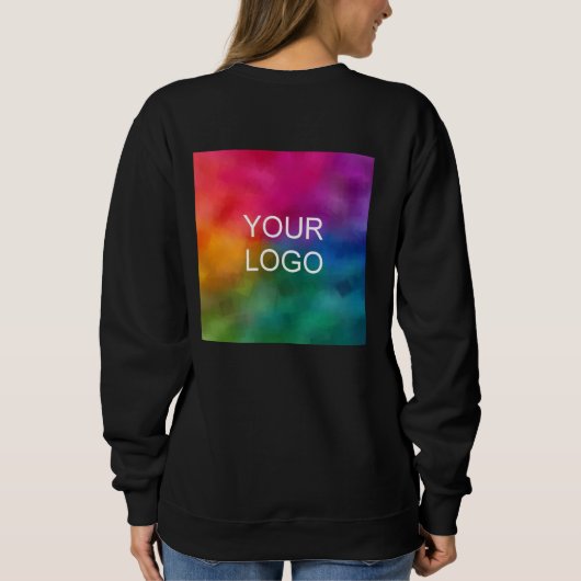 Firmenlogomitarbeiter - Doppel-Side-Bulk Sweatshirt (Rückseite)