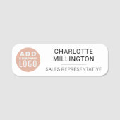 Firmenlogomitarbeiter Namensschild (Vorderseite)