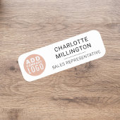 Firmenlogomitarbeiter Namensschild