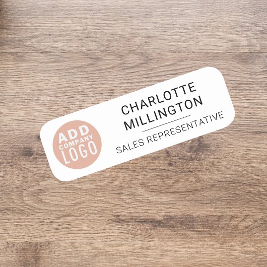 Firmenlogomitarbeiter Namensschild