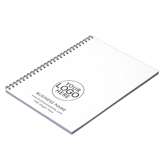 Firmenlogos Firmenwerbung Notizblock (Linke Seite)
