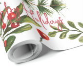 Firmenlogos hinzufügen Mitarbeiter Feiertage Geschenkpapier (Rolleneckpunkt)