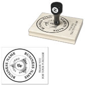 Firmenlogos Kunde Vielen Dank Branding Gummistempel (Stempel)
