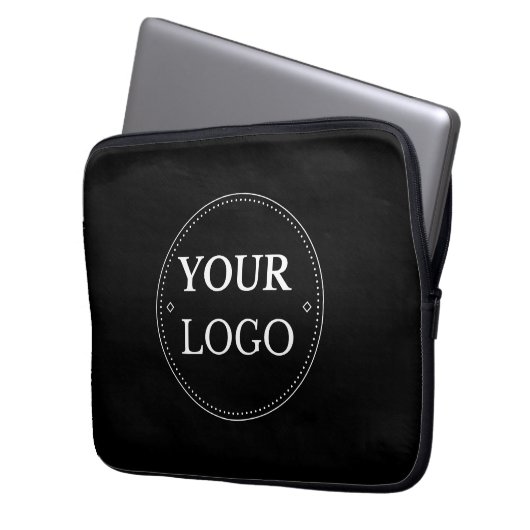 Firmenlogos Moderne Minimalistische Laptopschutzhülle (Vorderseite Links)