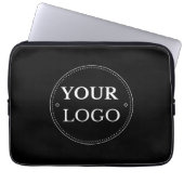 Firmenlogos Moderne Minimalistische Laptopschutzhülle (Vorderseite)