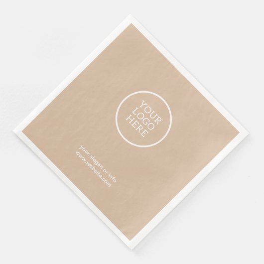 Firmenlogos Papierservietten (Ecke)