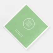 Firmenlogos Papierservietten (Ecke)
