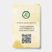 Firmenlogos Personalbestand qr-Code Ausweis (Rückseite)