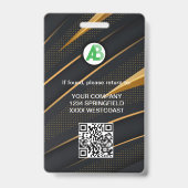 Firmenlogos Personalbestand qr-Code Ausweis (Rückseite)