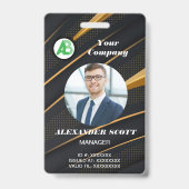 Firmenlogos Personalbestand qr-Code Ausweis (Vorderseite)