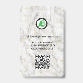 Firmenlogos Personalbestand qr-Code Ausweis (Rückseite)