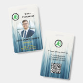 Firmenlogos Personalbestand qr-Code Ausweis (Vorder- & Rückseite)