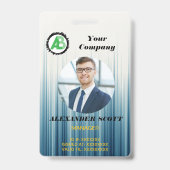 Firmenlogos Personalbestand qr-Code Ausweis (Vorderseite)