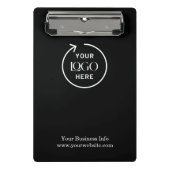 Firmenlogos Unternehmen Minimalistisch Mini Mini Klemmbrett (Vorderseite)