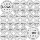 Firmenlogos Varianzgrößen 30 Klare Aufkleber (Vorderseite)