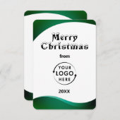 Firmenlogos Weihnachtskarten (Vorne/Hinten)