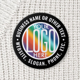 Firmenlogos Werbung für moderne Schwarze Medien Button