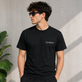 Firmenlogos Zurück markierter Mitarbeiter T-Shirt