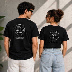 Firmenlogos Zurück markierter Mitarbeiter T-Shirt