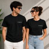 Firmenlogos Zurück markierter Mitarbeiter T-Shirt