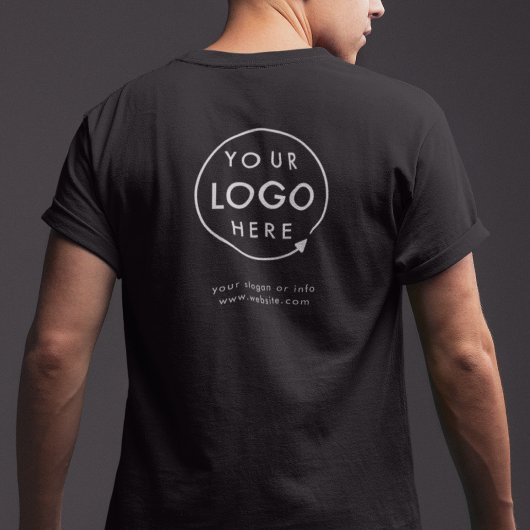 Firmenlogos Zurück markierter Mitarbeiter T-Shirt