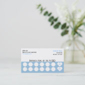 Firmenloyalitäts-Visitenkarte-Lochkarte Treuekarte (Stehend Vorderseite)