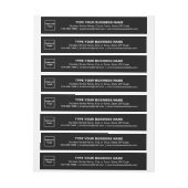 Firmenmarke auf dem Black Wrap-Label Rundum-Adressaufkleber (Bogen)