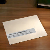 Firmenmarke auf dem Etikett "Gray Wrap Around Addr Rundum-Adressaufkleber