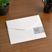Firmenmarke auf dem Etikett "Gray Wrap Around Addr Rundum-Adressaufkleber